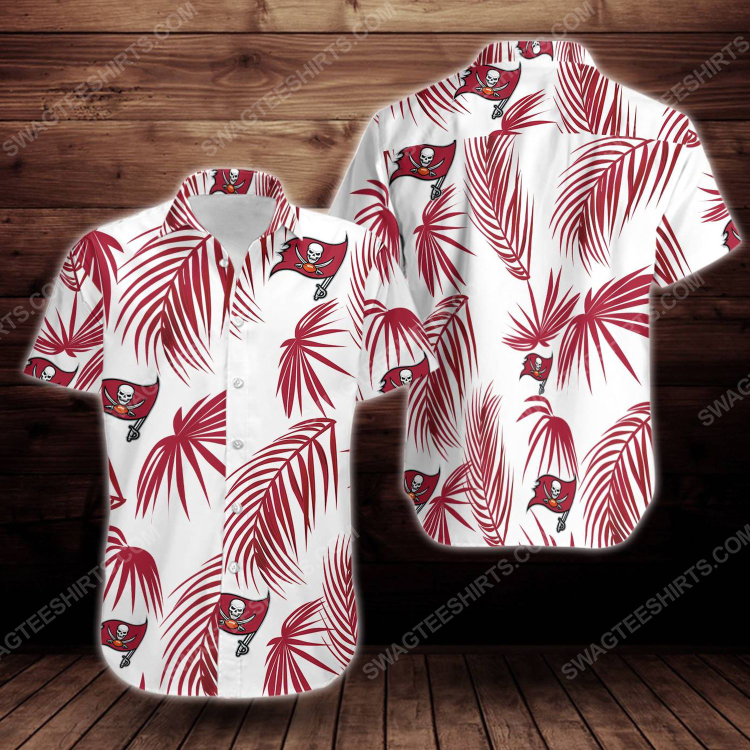 Tropical Summer Tampa Bay Buccaneers Short Sleeve Hawaiian Shirt Tropical Summer Tampa Bay Buccaneers Short Sleeve Hawaiian Shirt
