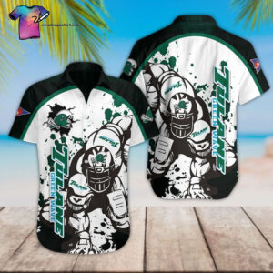 Tulane Green Wave Football Player Hawaiian Shirt