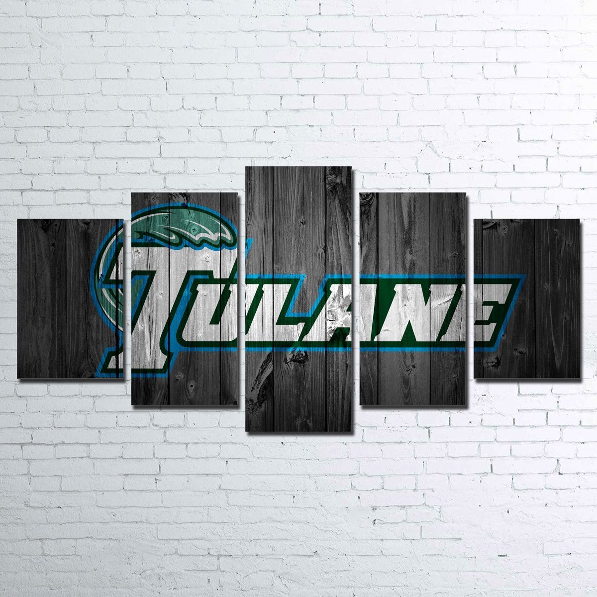 Tulane Logo - Sport 5 Panel Canvas Art Wall Decor Tulane Logo - Sport 5 Panel Canvas Art Wall Decor