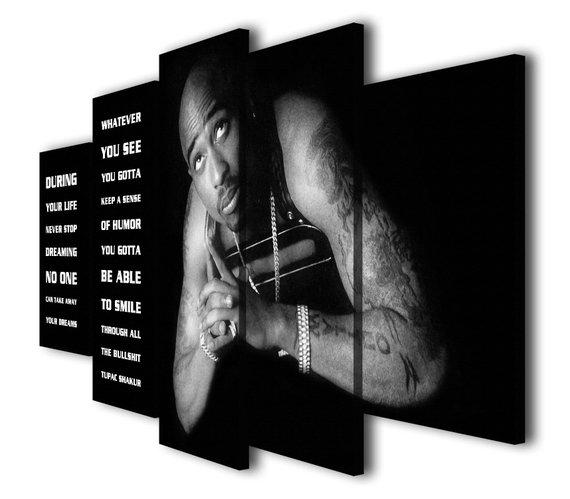Tupac Shakur 2Pac 01 - Famous Person 5 Panel Canvas Art Wall Decor Tupac Shakur 2Pac 01 - Famous Person 5 Panel Canvas Art Wall Decor