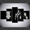 Tupac - Famous Person 5 Panel Canvas Art Wall Decor