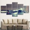 Turntable Record Player - Music 5 Panel Canvas Art Wall Decor