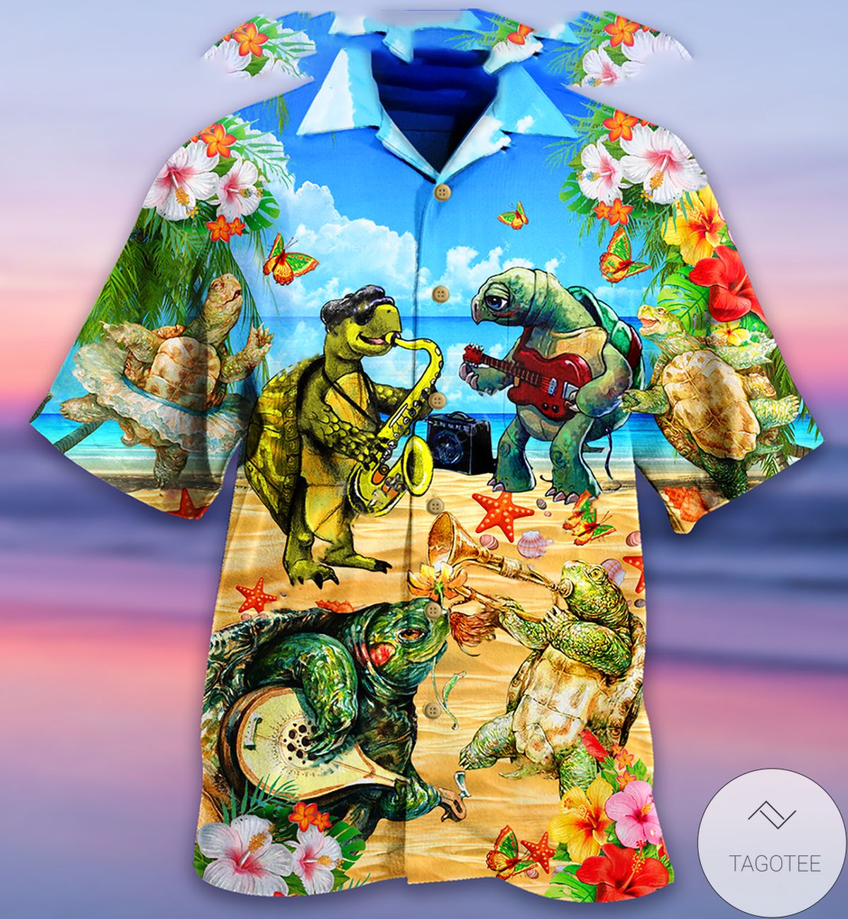 Turtle Loves Music Everyday Hawaiian Shirt Turtle Loves Music Everyday Hawaiian Shirt