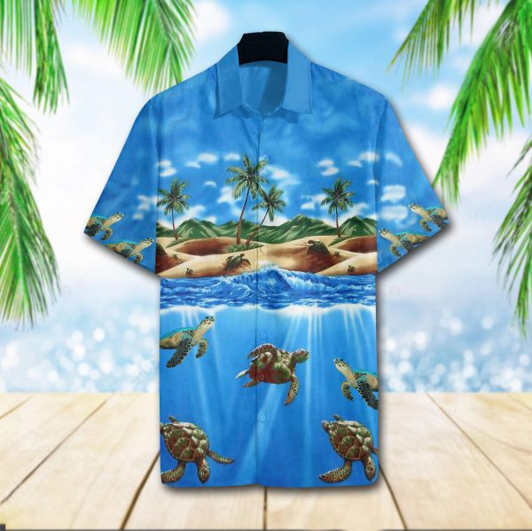 Turtle Sea Hawaiian Shirt Turtle Sea Hawaiian Shirt
