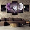 Two Dragons - Abstract Animal 5 Panel Canvas Art Wall Decor