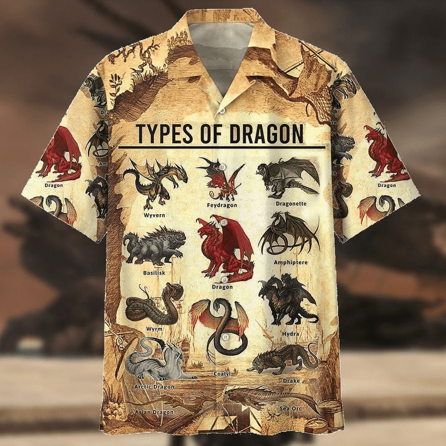 Types Of Dragon Hawaiian Shirt Types Of Dragon Hawaiian Shirt