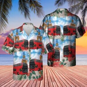 Uk Double-Decker Bus Hawaiian Shirt