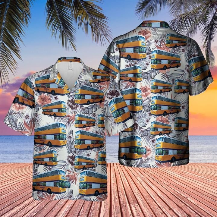 Uk Doubledecker Bus Leyland Atlantean Hawaiian Shirt Uk Doubledecker Bus Leyland Atlantean Hawaiian Shirt