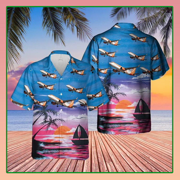 Uk Easyjet Plane Hawaiian Shirt Uk Easyjet Plane Hawaiian Shirt
