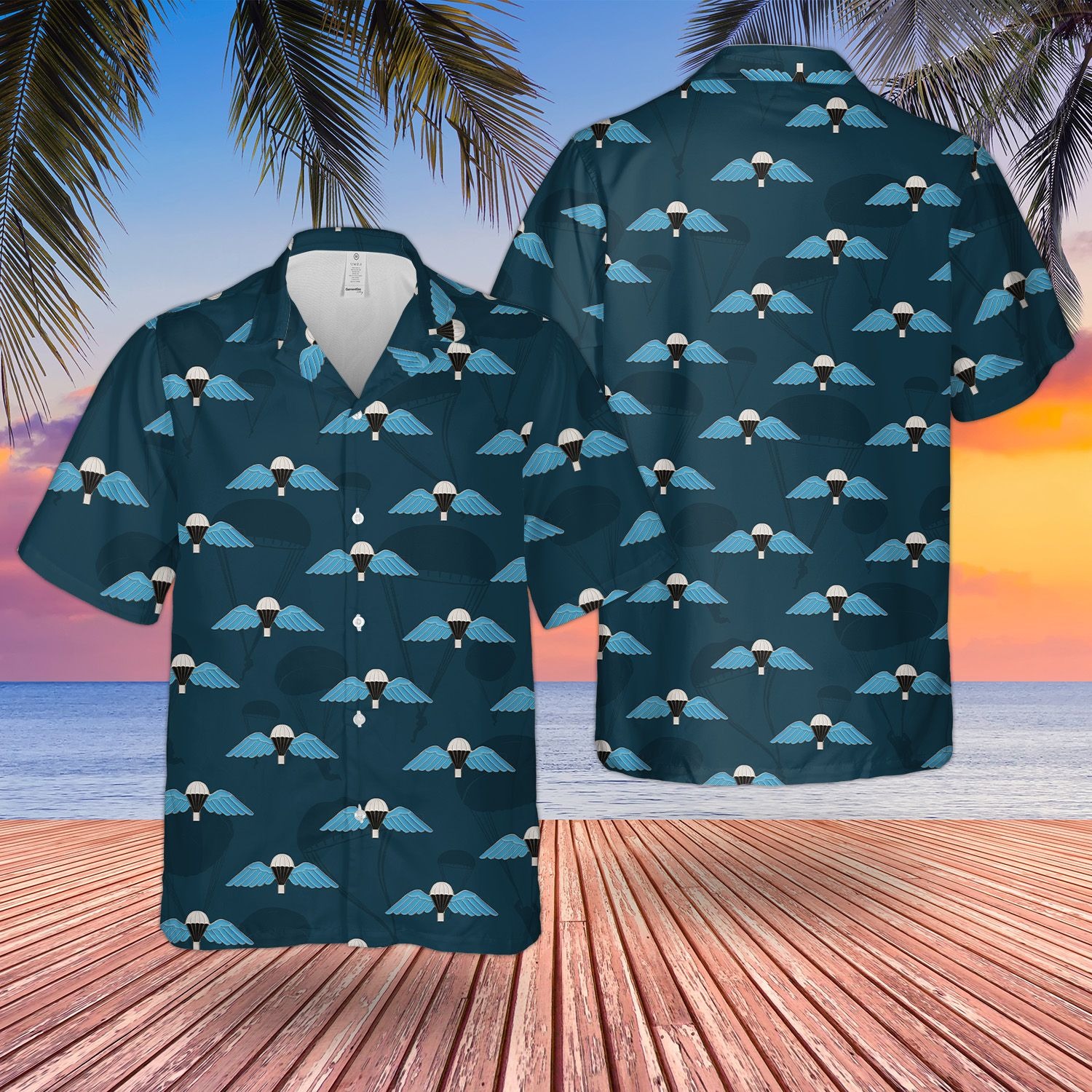 Uk Parachute Regiment Wings Hawaiian Shirt Uk Parachute Regiment Wings Hawaiian Shirt
