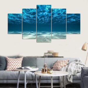 Under A Tropical Sea - Ocean 5 Panel Canvas Art Wall Decor