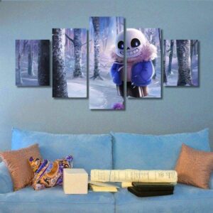 Undertale - Gaming 5 Panel Canvas Art Wall Decor