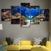 Underwater Fish&Coral Reefs - Nature 5 Panel Canvas Art Wall Decor