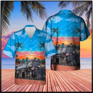 Union Pacific Railroad Big Boy Hawaiian Shirt
