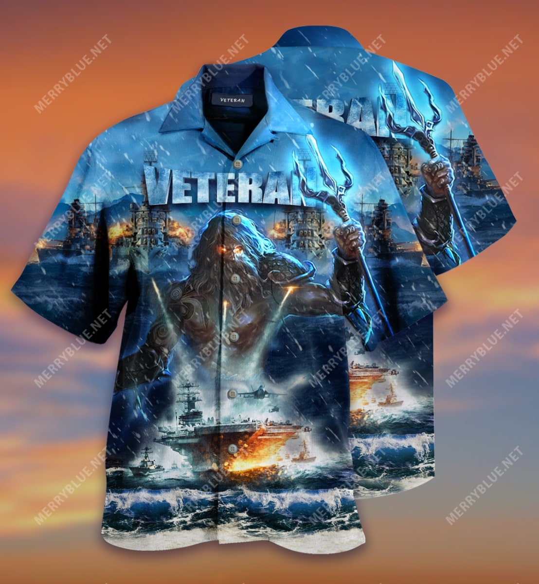 United State Veterans On The Ocean All Over Printed Hawaiian Shirt United State Veterans On The Ocean All Over Printed Hawaiian Shirt