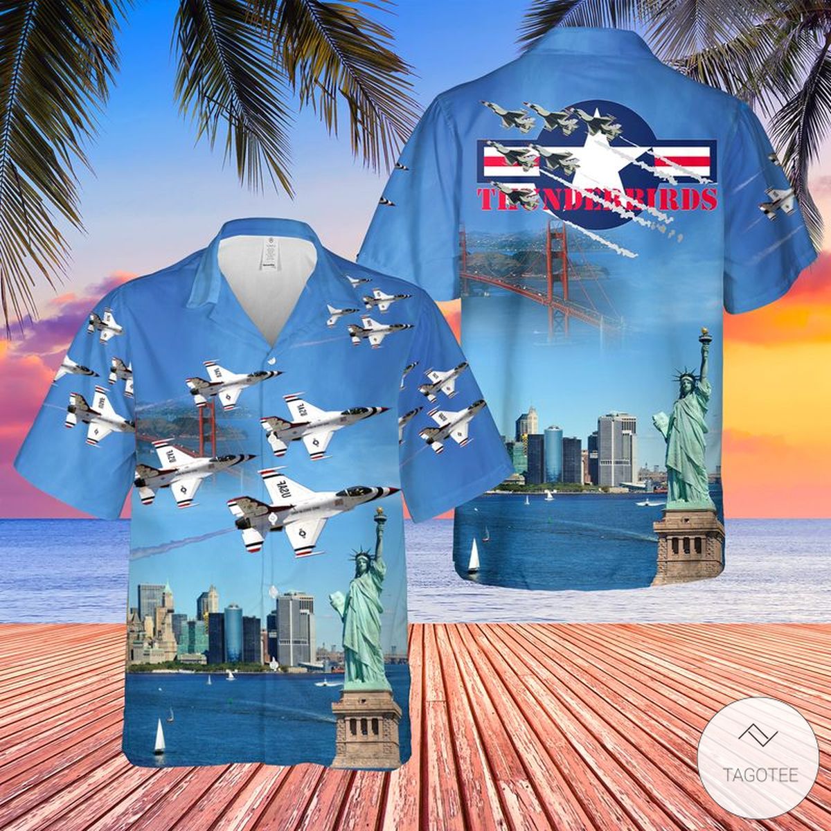 United States Air Force Thunderbirds Hawaiian Shirt United States Air Force Thunderbirds Hawaiian Shirt