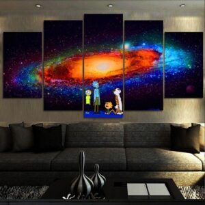 Universe Rick & Morty- Cartoon 5 Panel Canvas Art Wall Decor