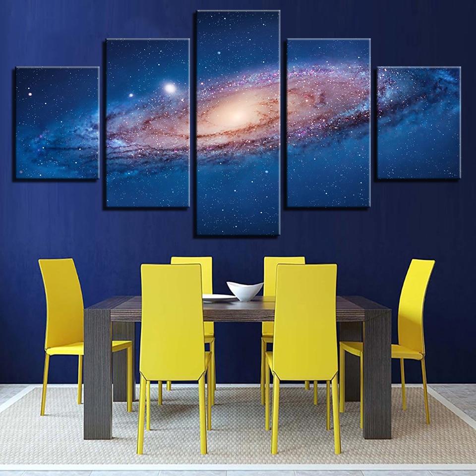 Universe Space 31 - Space 5 Panel Canvas Art Wall Decor Universe Space 31 - Space 5 Panel Canvas Art Wall Decor