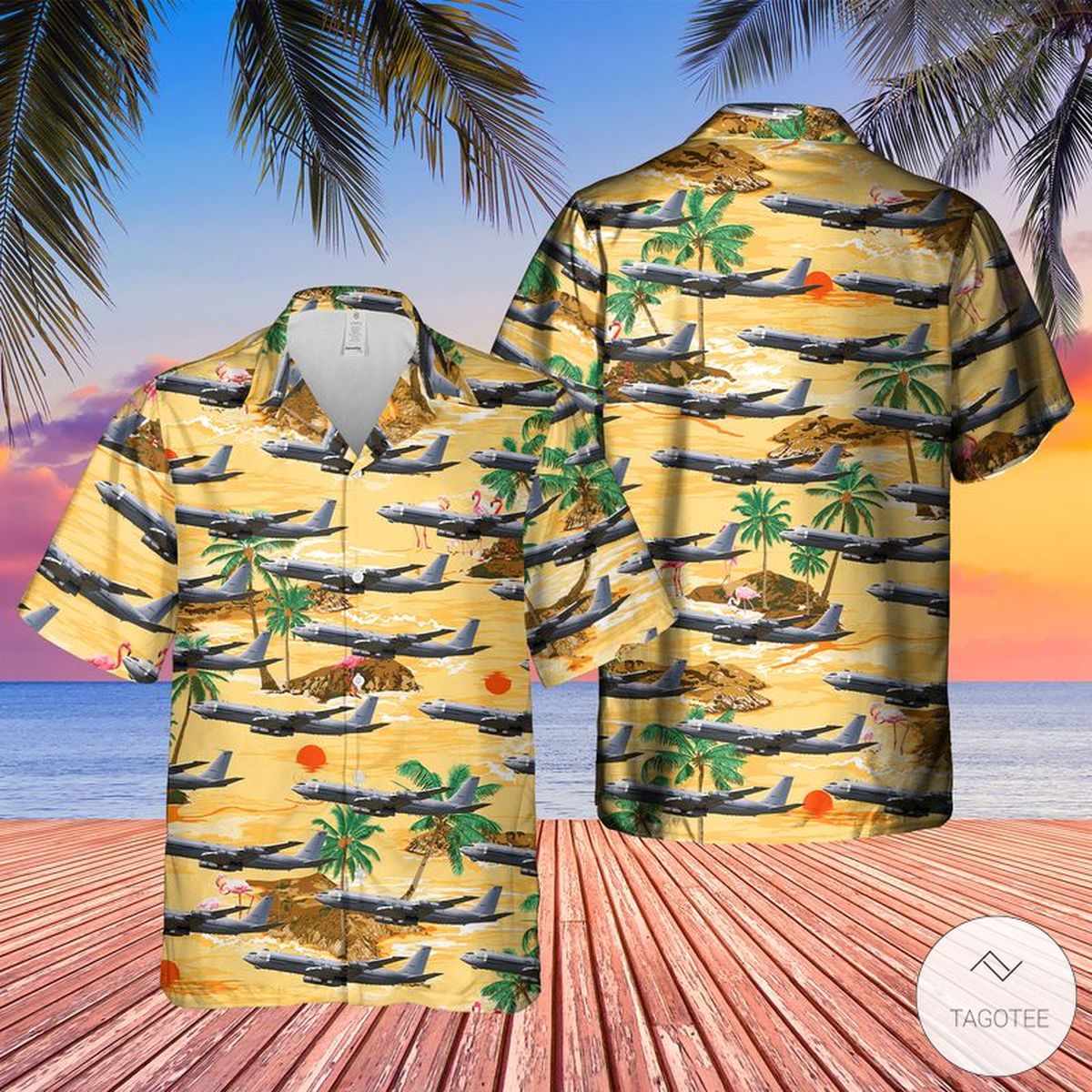 Us Air Force Boeing 707-321B Hawaiian Shirt Us Air Force Boeing 707-321B Hawaiian Shirt