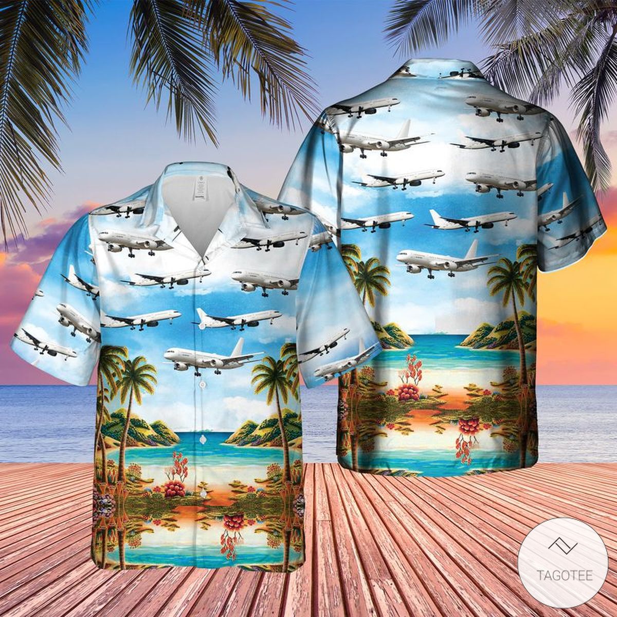 Us Air Force Boeing C-32B Hawaiian Shirt Us Air Force Boeing C-32B Hawaiian Shirt