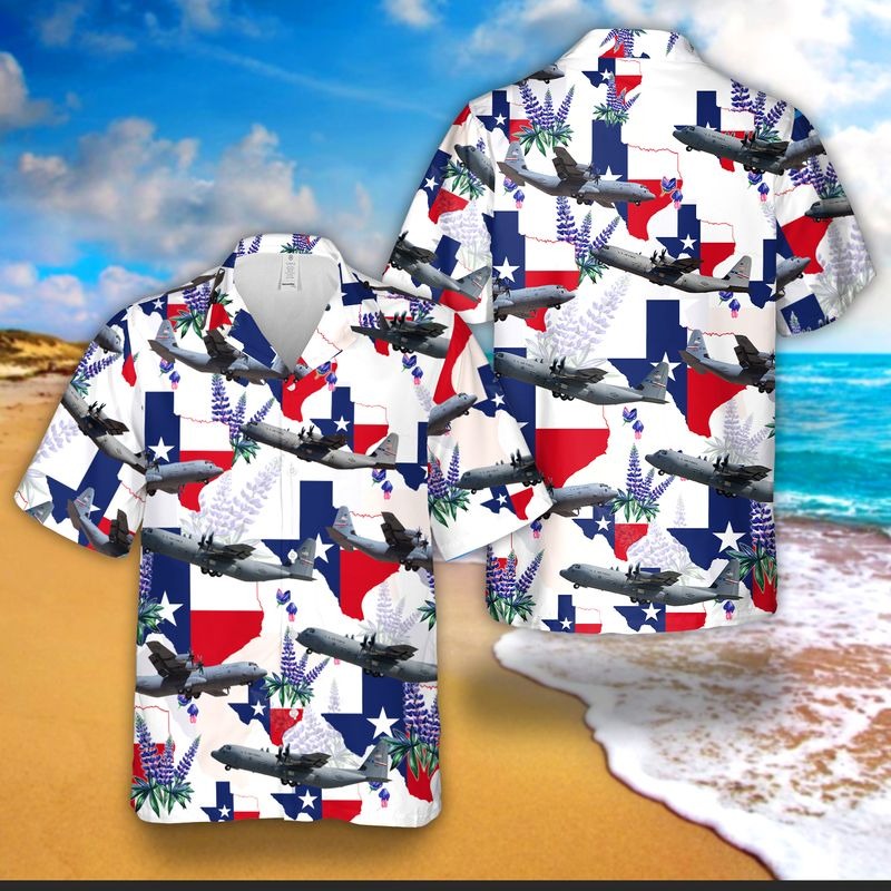 Us Air Force Texas Air National Guard C 130J Hawaiian Shirt Us Air Force Texas Air National Guard C 130J Hawaiian Shirt