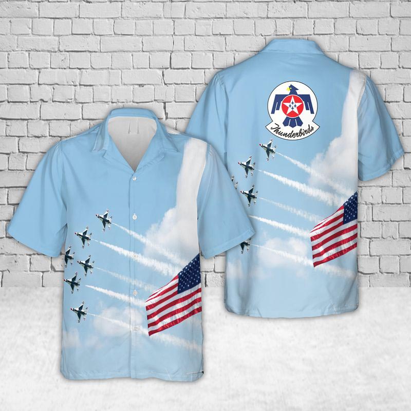 Us Air Force Thunderbirds Air Show Hawaiian Shirt Us Air Force Thunderbirds Air Show Hawaiian Shirt