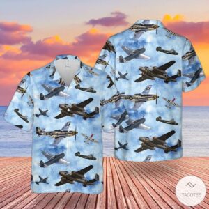 Us Airforce Ww Ii Airplanes Hawaiian Shirt