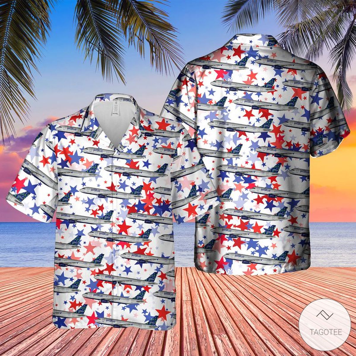 Us Airlines 5 Airbus A320-232 4Th Of July Hawaiian Shirt Us Airlines 5 Airbus A320-232 4Th Of July Hawaiian Shirt