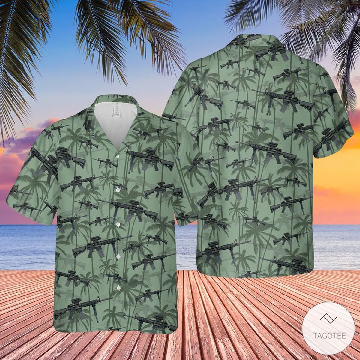 Us Army M4 Carbine Hawaiian Shirt Us Army M4 Carbine Hawaiian Shirt