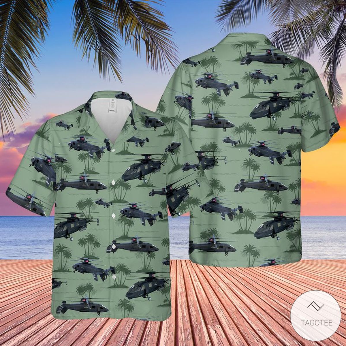 Us Army Sikorsky S-97 Raider Hawaiian Shirt Us Army Sikorsky S-97 Raider Hawaiian Shirt