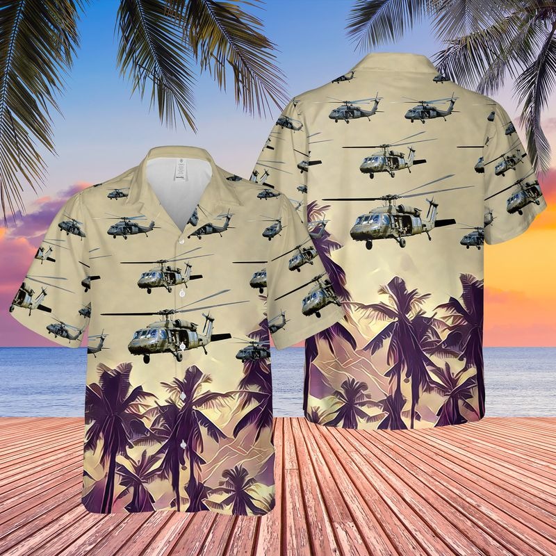 Us Army Sikorsky Uh60 Black Hawk Helicopter Hawaiian Shirt Us Army Sikorsky Uh60 Black Hawk Helicopter Hawaiian Shirt