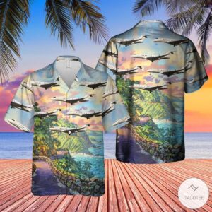 Us Bombardier Global 5000 (Bd-700-1A11) Hawaiian Shirt