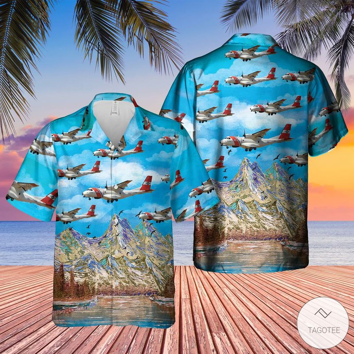 Us Coast Guard Hc-144A Ocean Sentry Hawaiian Shirt Us Coast Guard Hc-144A Ocean Sentry Hawaiian Shirt