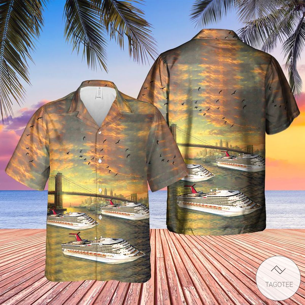 Us Cruise Ship New York City Hawaiian Shirt Us Cruise Ship New York City Hawaiian Shirt