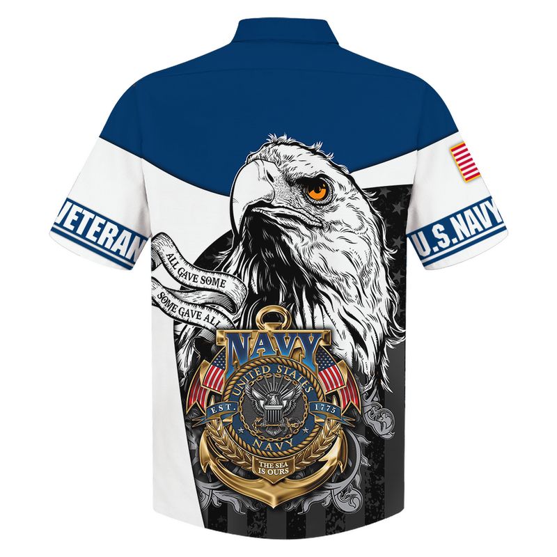 Us Navy Veteran Eagle The Sea Is Ours Hawaiian Shirt Us Navy Veteran Eagle The Sea Is Ours Hawaiian Shirt