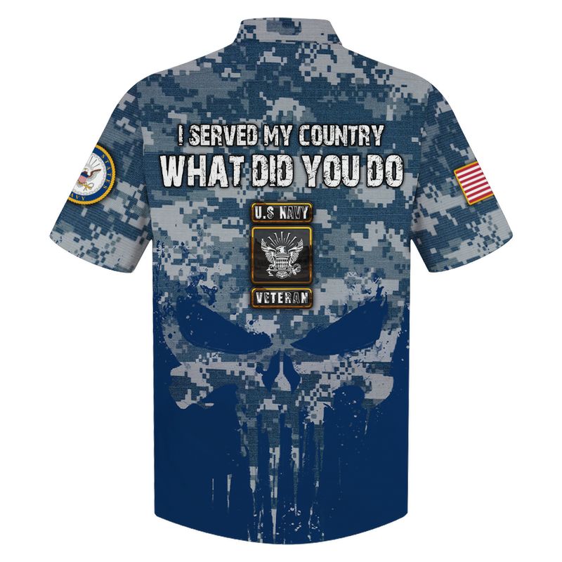 Us Navy Veteran I Served My Country What Did You Do Hawaiian Shirt Us Navy Veteran I Served My Country What Did You Do Hawaiian Shirt