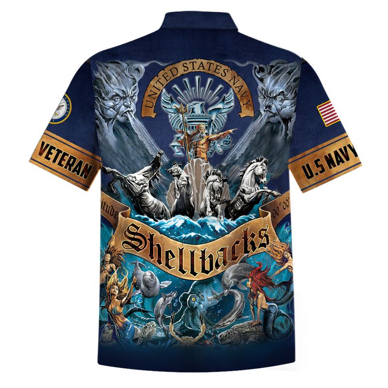 Us Navy Veteran Retired Shellbacks Hawaiian Shirt Us Navy Veteran Retired Shellbacks Hawaiian Shirt