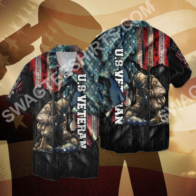 Us Veteran All Over Printed Hawaiian Shirt Us Veteran All Over Printed Hawaiian Shirt