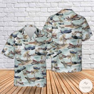 Us Wwii Aircraft Tropical Hawaiian Shirt