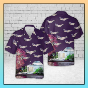 Usaf Convair F-106 Delta Dart Hawaiian Shirt