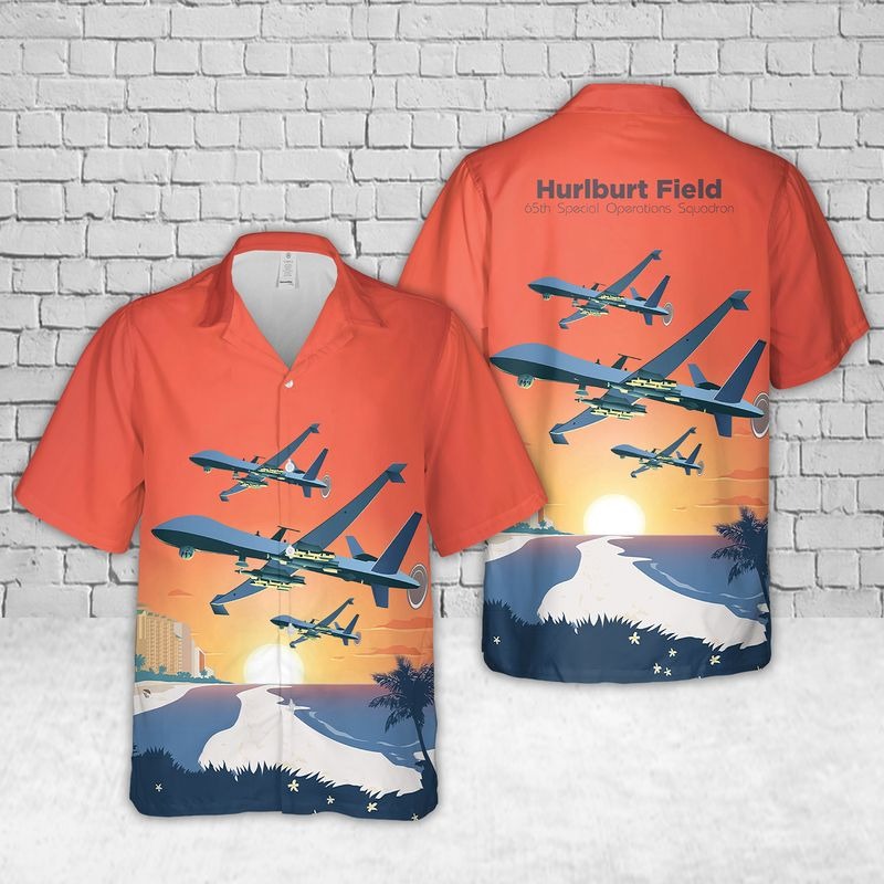 Usaf Hurlburt Field 65Th Special Operations Squadron Hawaiian Shirt Usaf Hurlburt Field 65Th Special Operations Squadron Hawaiian Shirt
