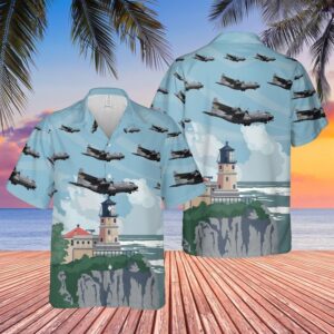Usaf Minnesota Air National Guard 133Rd Airlift Wing Lockheed C130H Hercules Hawaiian Shirt
