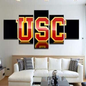 Usc 5 - Sport 5 Panel Canvas Art Wall Decor