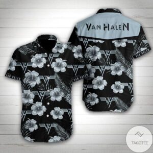 Van Halen Summer Button Up Hawaiian Shirt