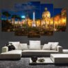 Vatican Italy Large - Nature 5 Panel Canvas Art Wall Decor