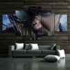 Venom 22 - Movie 5 Panel Canvas Art Wall Decor