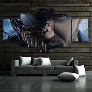 Venom 22 - Movie 5 Panel Canvas Art Wall Decor