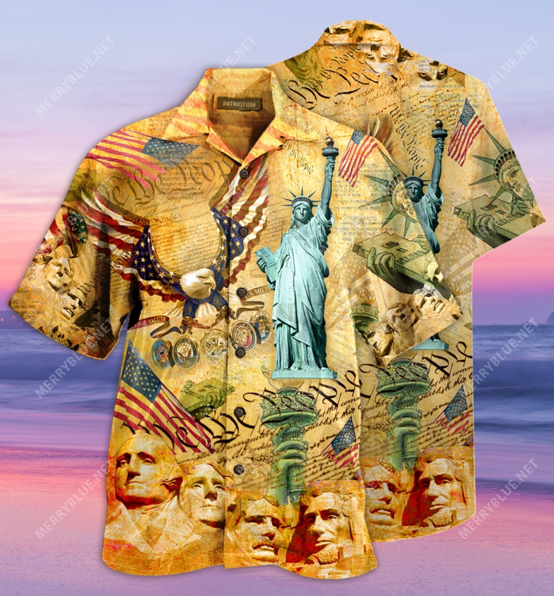 Veteran American Flag All Over Printed Hawaiian Shirt Veteran American Flag All Over Printed Hawaiian Shirt