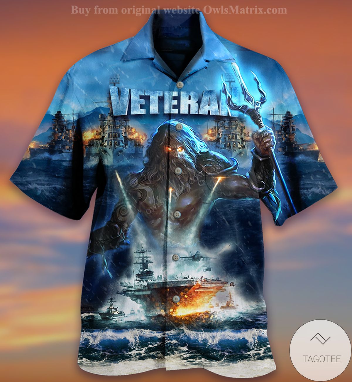 Veteran And Ocean Hawaiian Shirt Veteran And Ocean Hawaiian Shirt