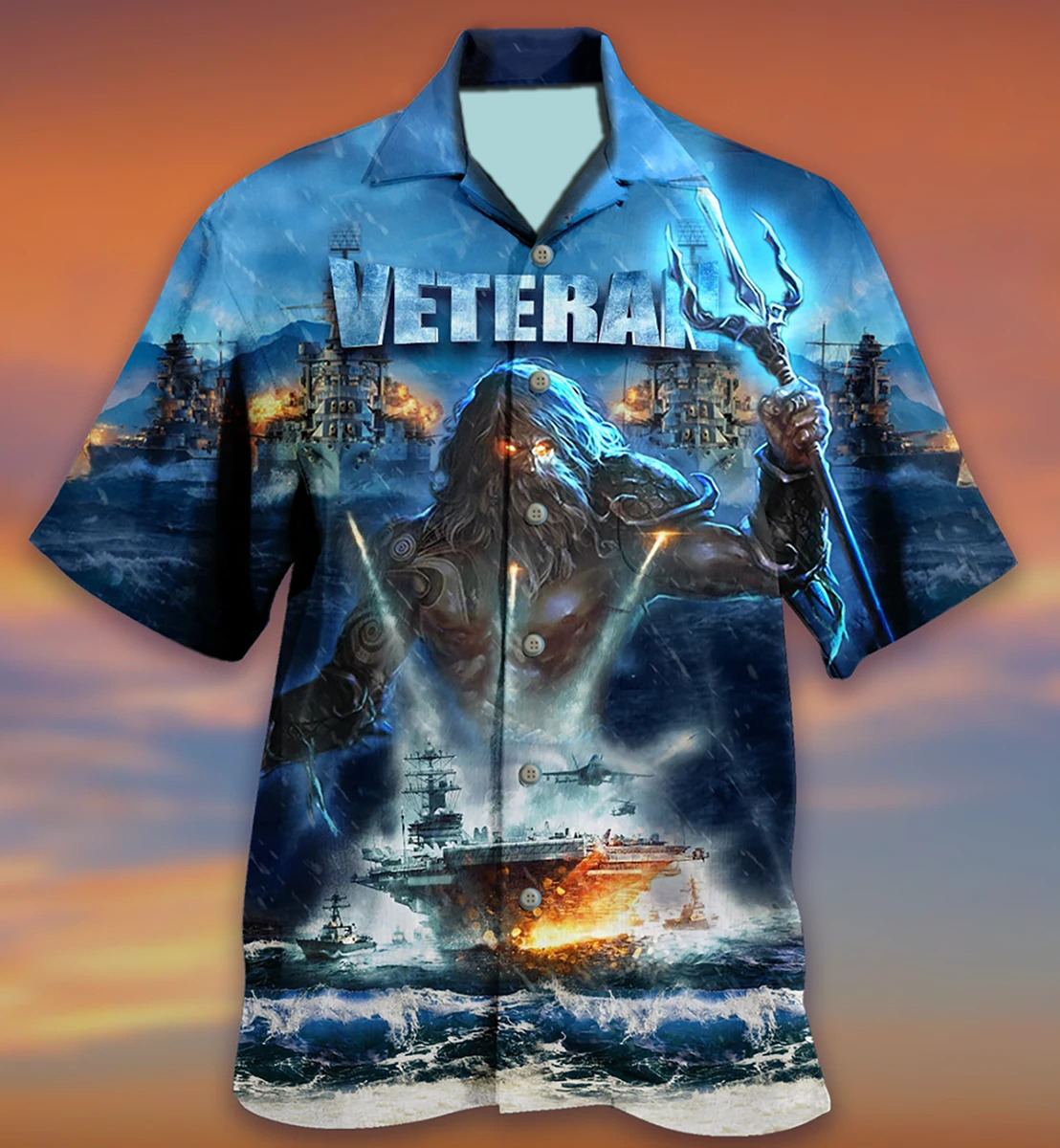 Veteran Attack On Poseidon Hawaiian Shirt Veteran Attack On Poseidon Hawaiian Shirt